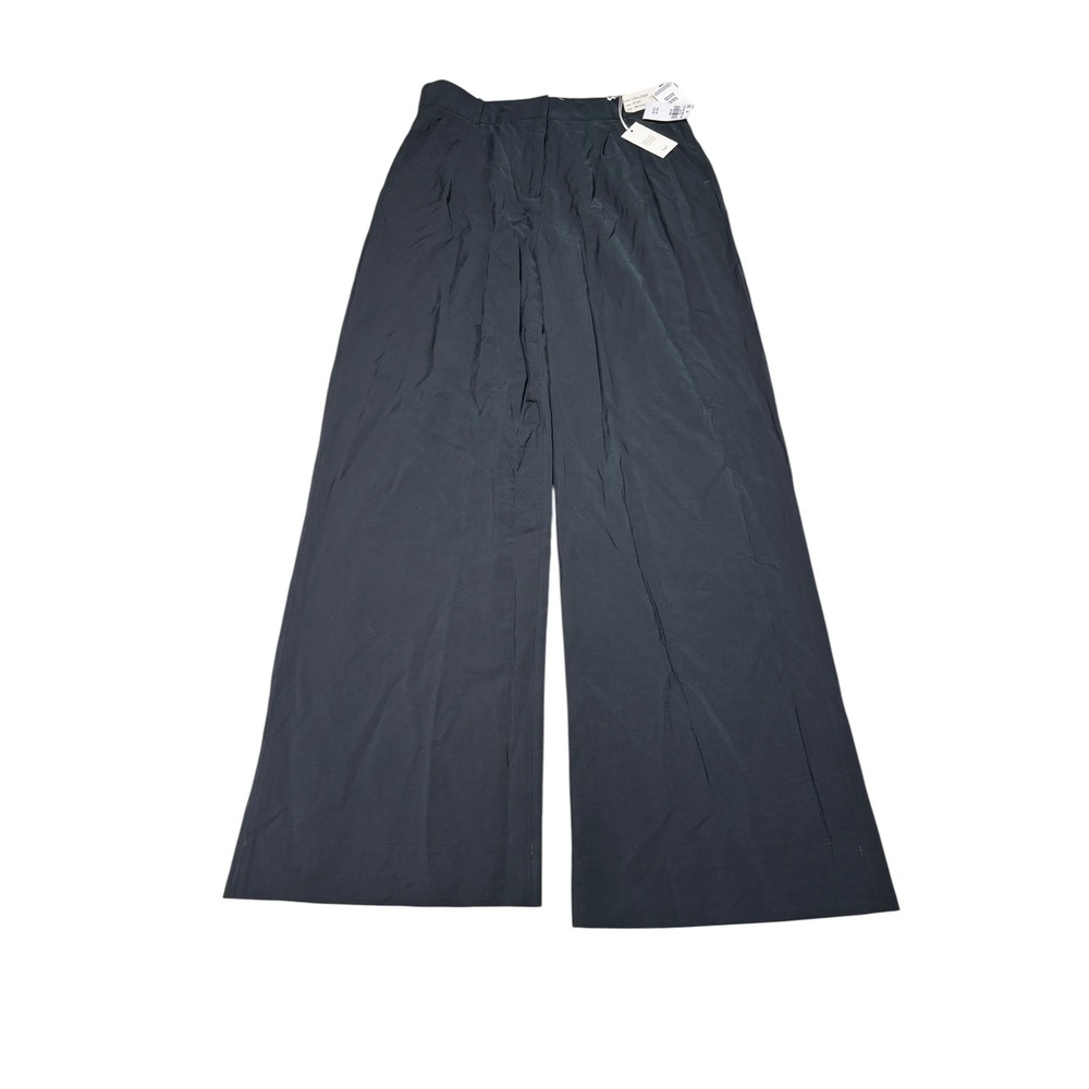 NWT Abercrombie & Fitch Sloane Tailored Black Pant Ultra High Rise Wide 30X32